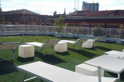 Terrazza in centro su due livelli