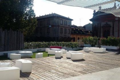 Terrazza in centro su due livelli